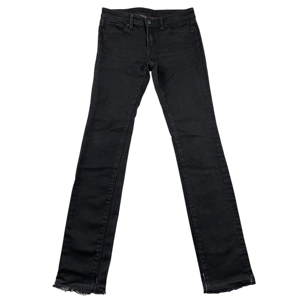 Uniglo‎ UJ Jeans Womens 26x33 Black Skinny Fit Straight Middle Rise